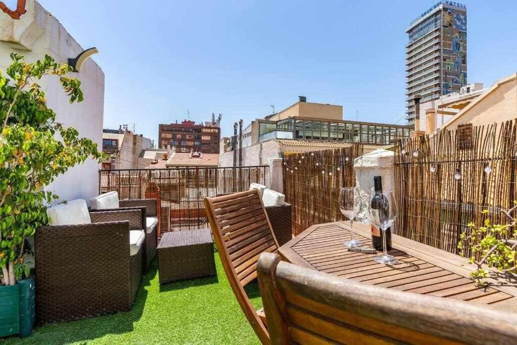 Dirdam Cascoantiguo -Roof Top -4 Min Playa Alicante Buitenkant foto
